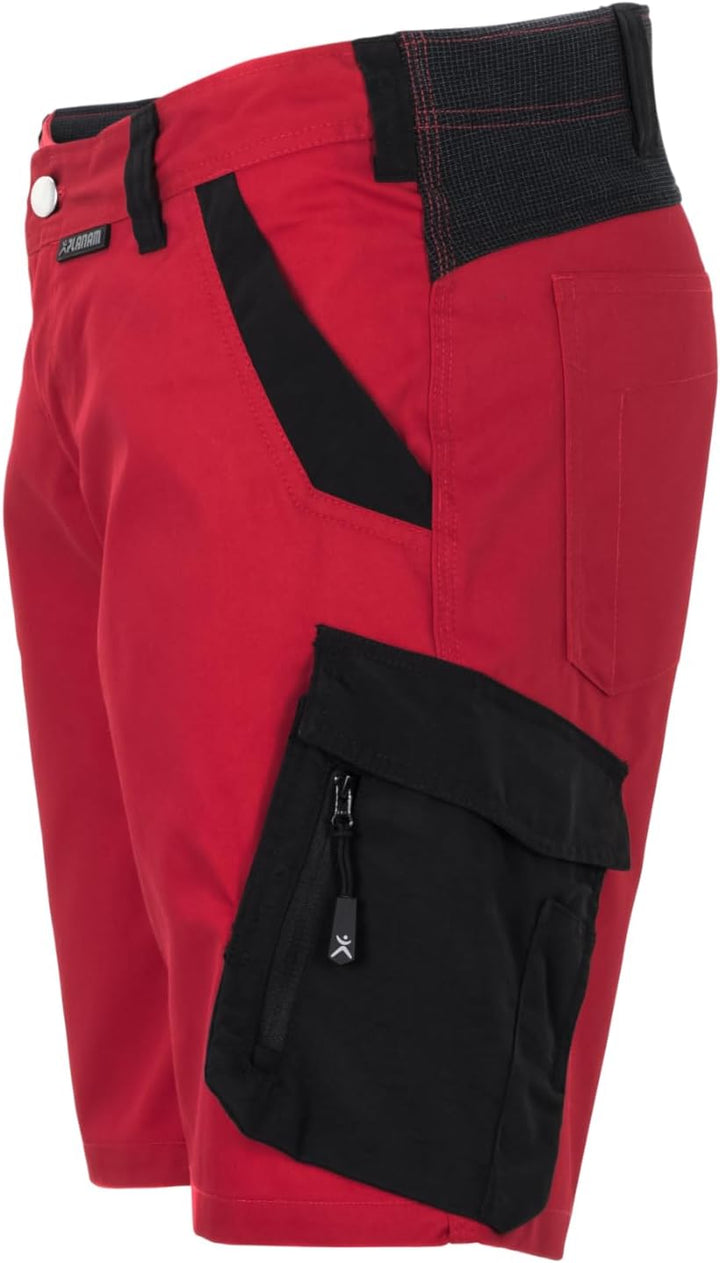 Planam Norit Damen Shorts in vielen Farben und Allen Grössen Rot/Schwarz XL, Rot/Schwarz XL