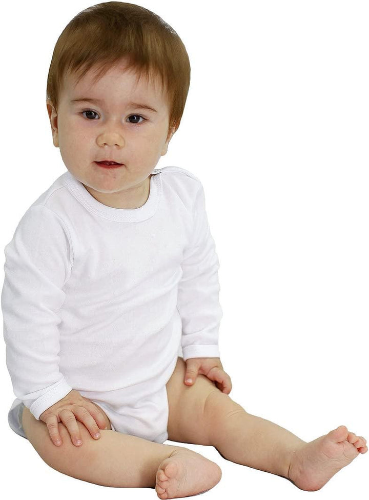 KLEKLE Baby Body - Body Langarm Unisex - 5er-Pack - mit Druckknöpfen - 100% Baumwolle - Babykleidung
