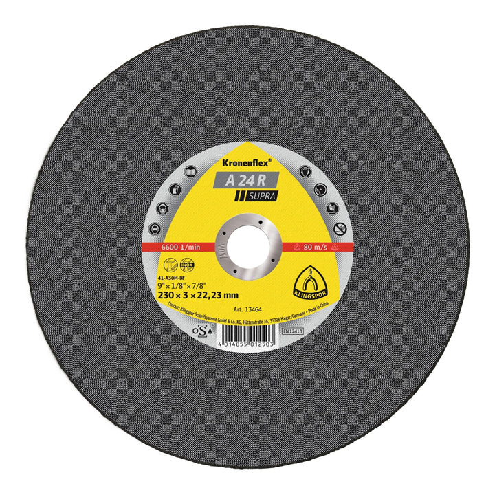 Klingspor 13754 A 24 R, Trennscheibe für Handmaschinen, Verpackungseinheit 25, 100X2,5X16, G, 25 100