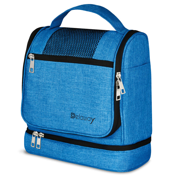 DELAWAY XXL Kulturbeutel zum Aufhängen [Design 2024] Grosse Kulturtasche für Damen, Herren mit Koffe