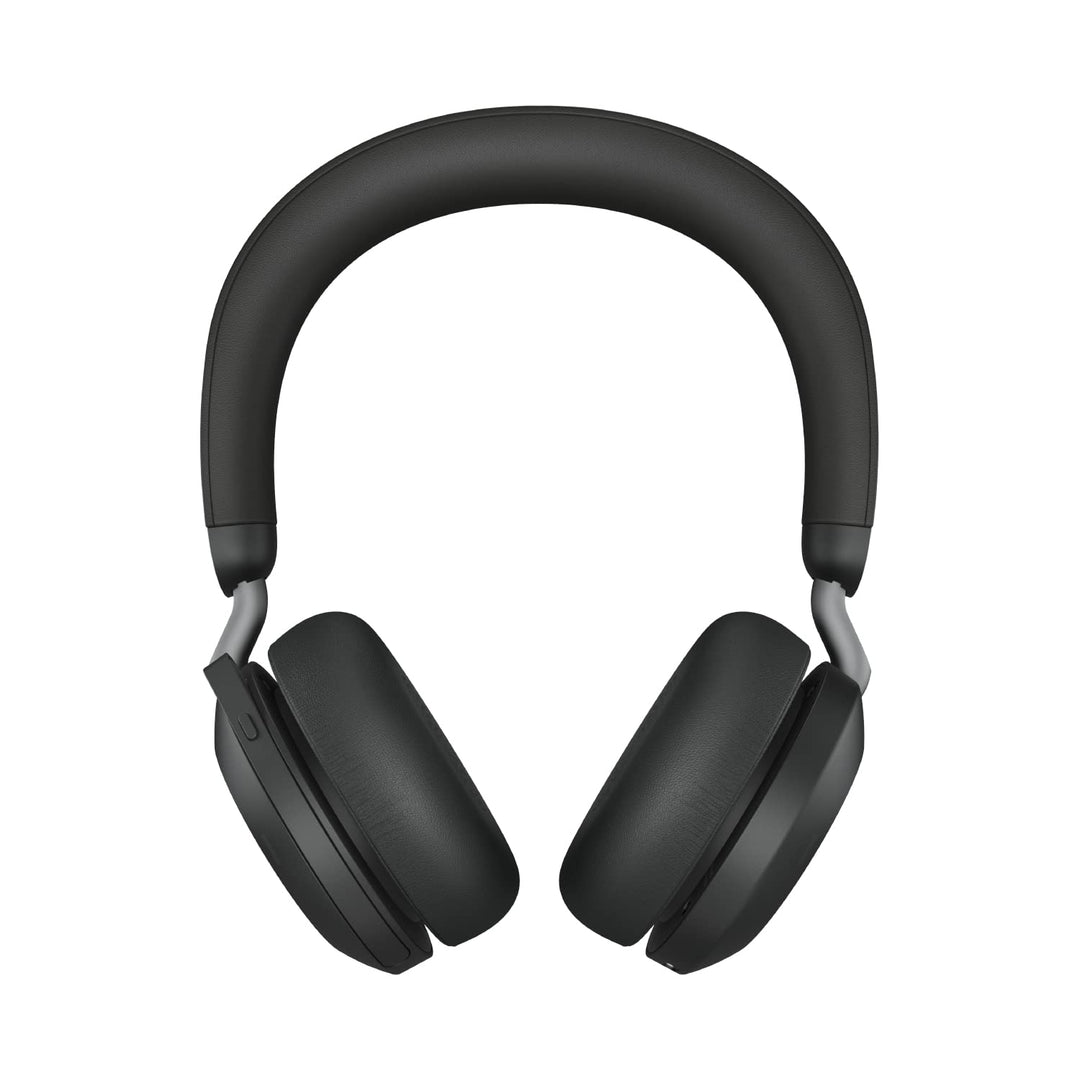 Jabra Evolve2 75 Wireless PC Headset with Charging Dock and 8-Mic Technology - Dual Foam Stereo Head