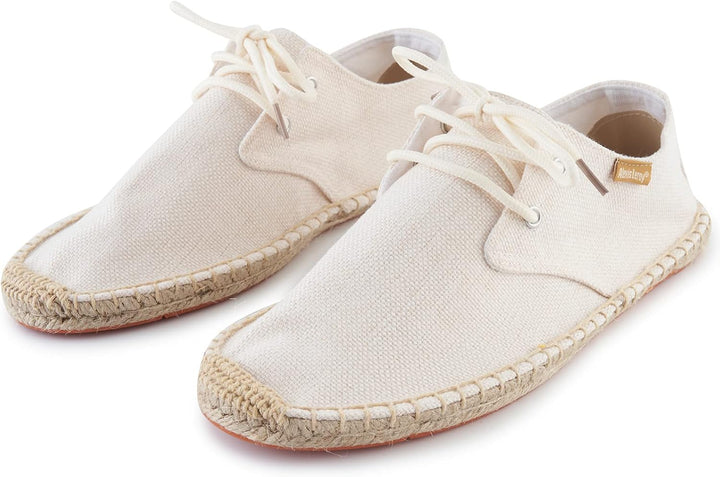 Alexis Leroy Lace Up Herren Espadrilles 42 EU Beige 22ss, 42 EU Beige 22ss