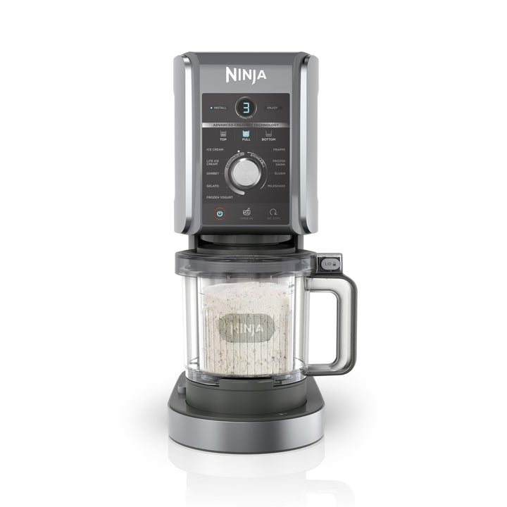 Ninja CREAMi Deluxe Eis-und Eisgetränkmaschine mit 2 Bechern, 10 Funktionen, macht Eiscreme, Gelato,