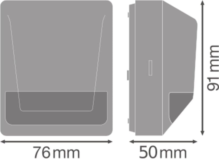 LEDVANCE Sensor für Wandmontage, 180 Grad Erfassungsradius, IP55 Schutzklasse, Dunkelgrau, Sensor Wa