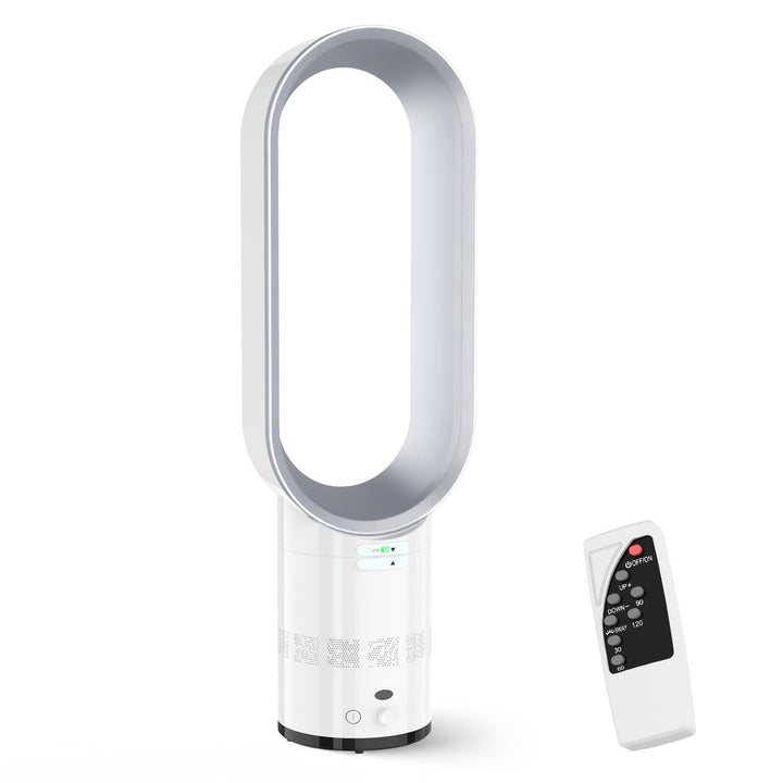 Eznaobo Blattloser Turmventilator mit Luftreiniger, 25,7-Zoll Leiser Turmventilator für das Schlafzi