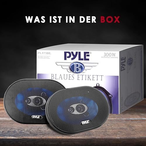 Pyle Auto Lautsprecher 5x7 Zoll 3 Wege Set 300W - Einbaulautsprecher Auto Kfz Lautsprecher mit Hocht