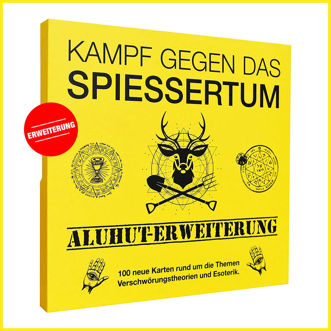 KAMPFHUMMEL Kampf gegen das Spiessertum - Aluhut Erweiterung mit 100 neuen Spielkarten. Die 2. Erwei