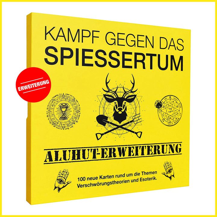 KAMPFHUMMEL Kampf gegen das Spiessertum - Aluhut Erweiterung mit 100 neuen Spielkarten. Die 2. Erwei