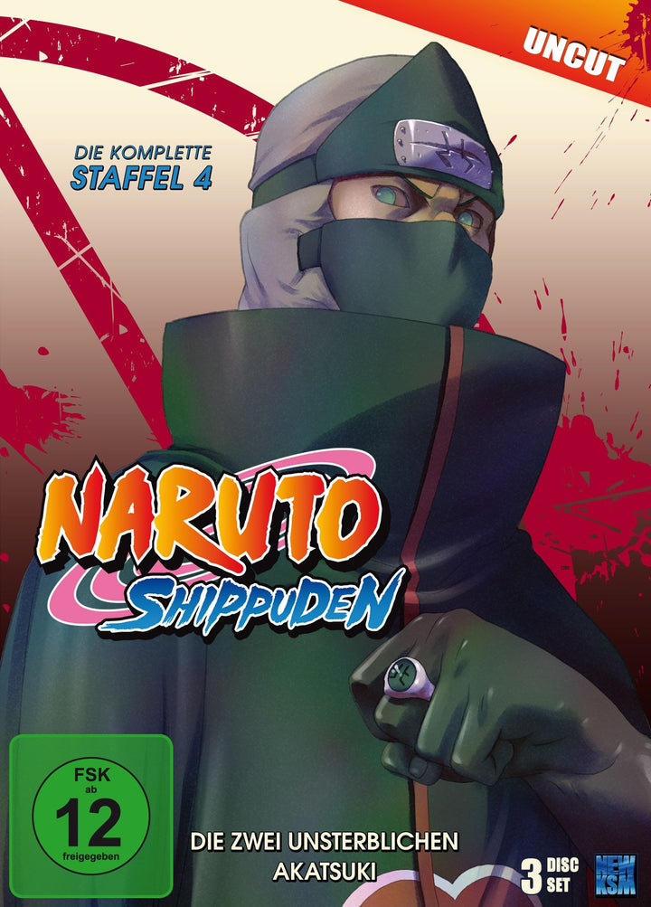 Naruto Shippuden, Staffel 4: Die Zwei Unsterblichen Akatsuki (Episoden 292-308, uncut) [3 DVDs], DVD