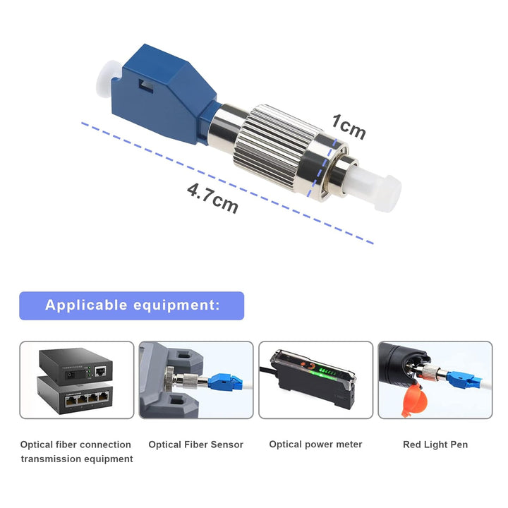 Be In Your Mind 4 Stück Visueller Fehlerorter Adapter Einzelmodus Glasfaserstecker FC/UPC Männlich a