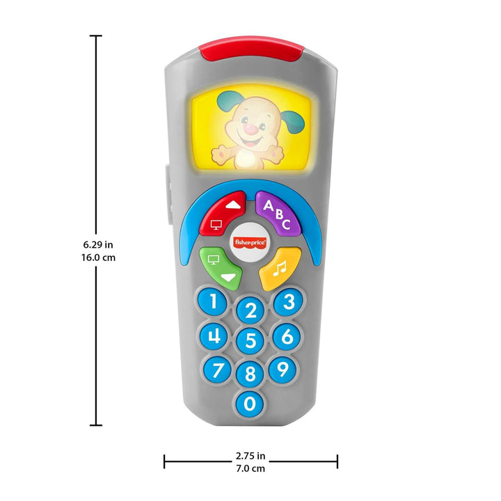Fisher-Price Lernspass Lernspielzeug für Babys Hündchen-Fernbedienung Spielzeugfernbedienung mit Mus