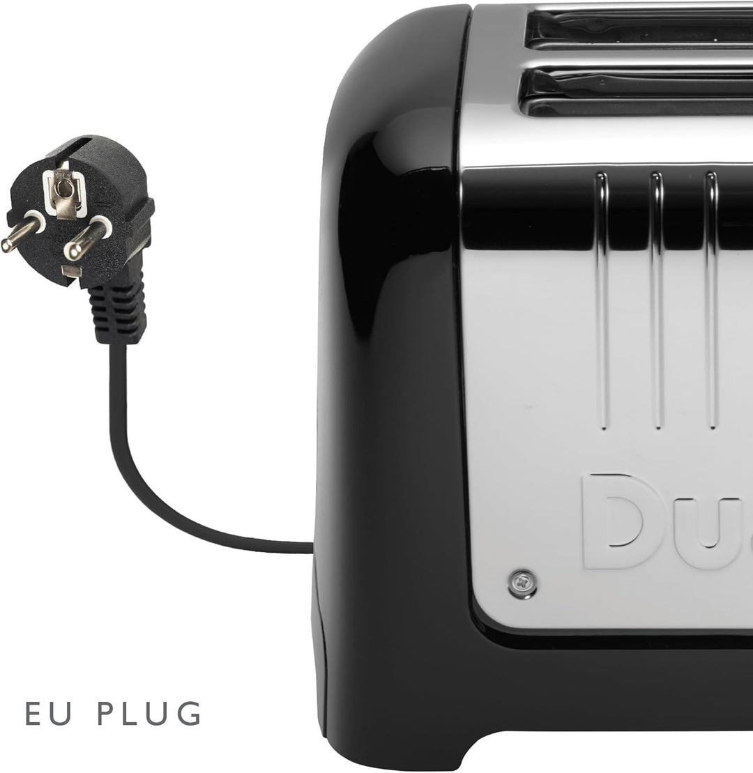 Dualit Lite 2 Scheiben Toaster - 1,1kW Toastet 60 Scheiben Toast Pro Stunde - Poliert mit Rand in Sc