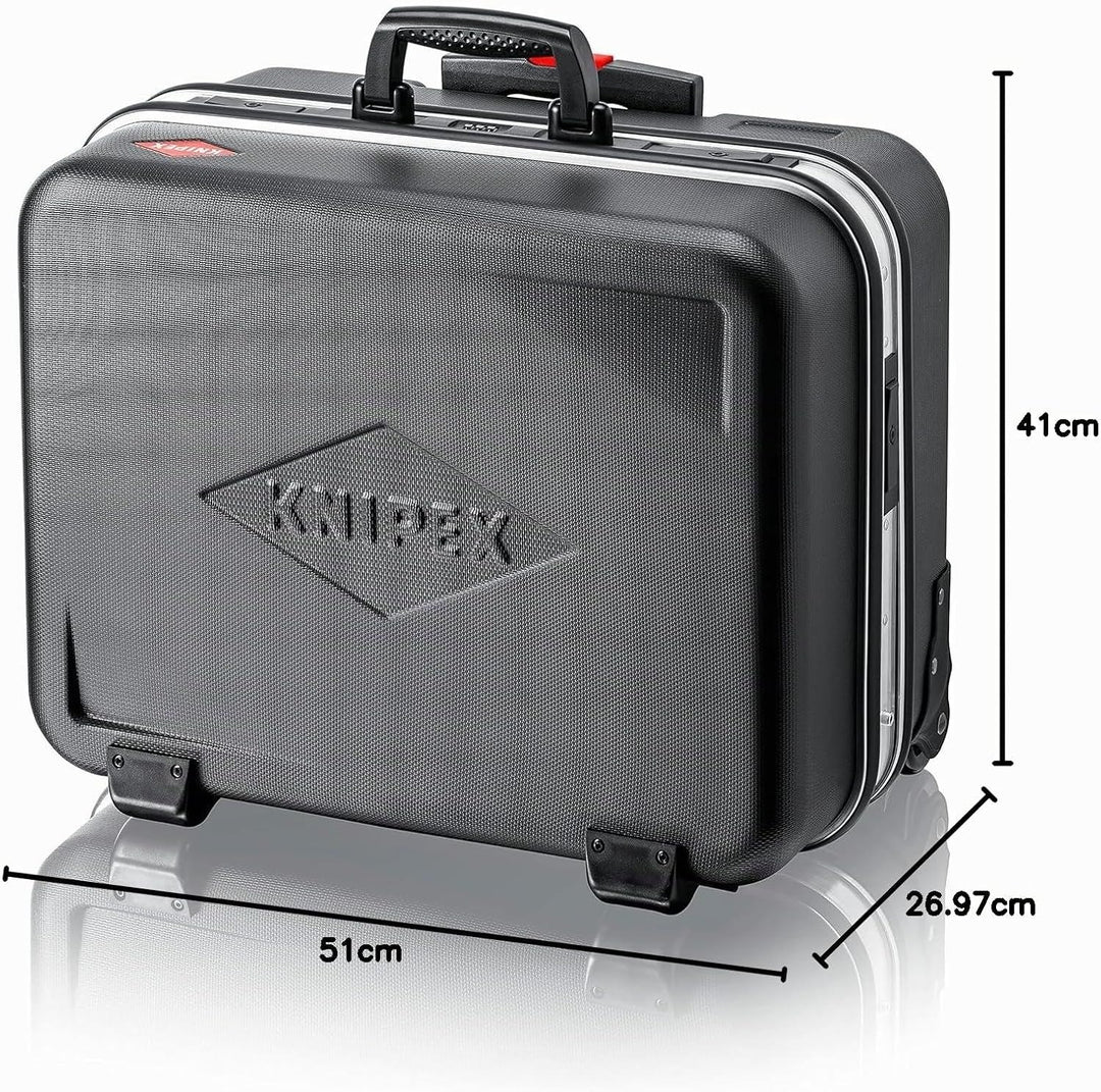 KNIPEX 00 21 41 LE Werkzeugkoffer "BIG Twin Move" Werkzeug-Trolley | Rollkoffer leer Single, Single