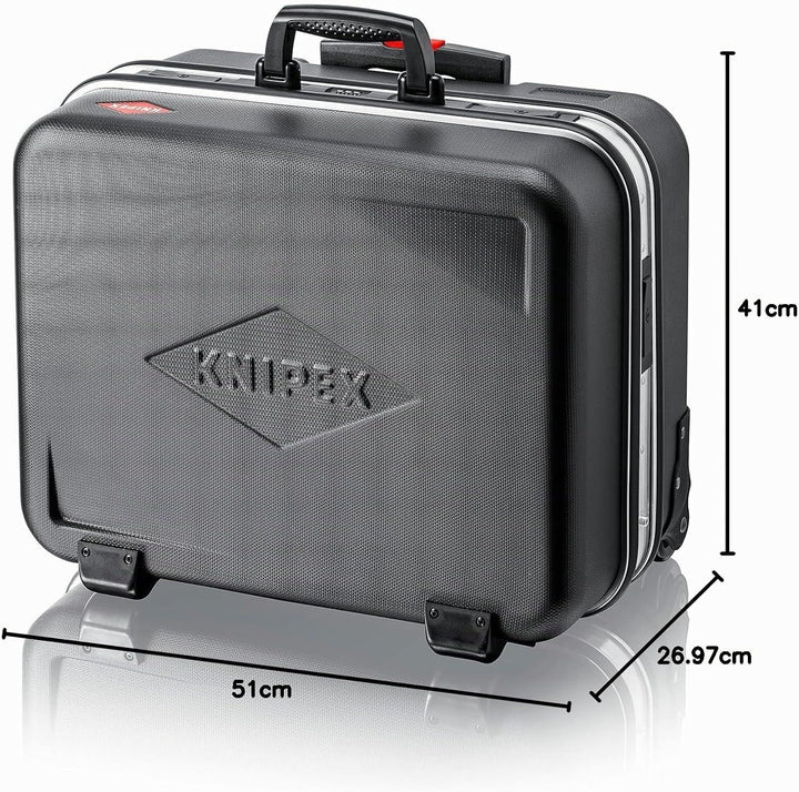KNIPEX 00 21 41 LE Werkzeugkoffer "BIG Twin Move" Werkzeug-Trolley | Rollkoffer leer Single, Single