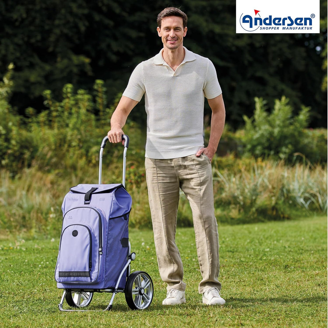 ANDERSEN Einkaufstrolley - Royal Shopper Hydro 3.0 Flieder 62 L Bike, Einkaufsroller, Rucksack, Ther