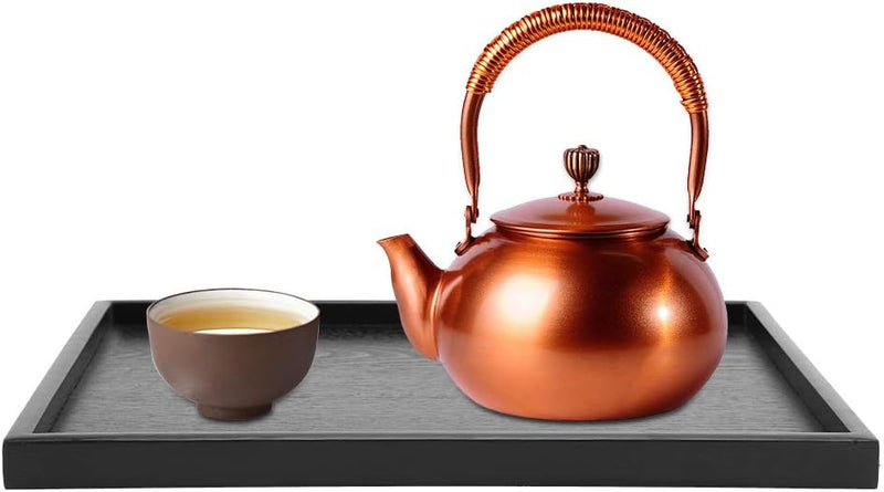 Holz Tee Tablett, Essen Serviertablett Rechteck Form Massivholz Tee Kaffee Snack Essen Mahlzeiten Se