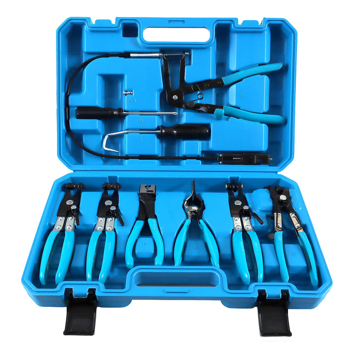 BITUXX 11 tlg Schlauchklemmenzangen Set Schlauchschellenzange Schlauchschelle Zange Werkzeug