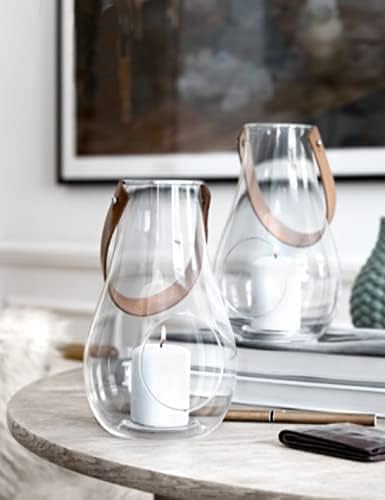 Holmegaard Laterne H25 cm Design with Light aus mundgeblasenem Glas, klar Klar H25 cm, Klar H25 cm