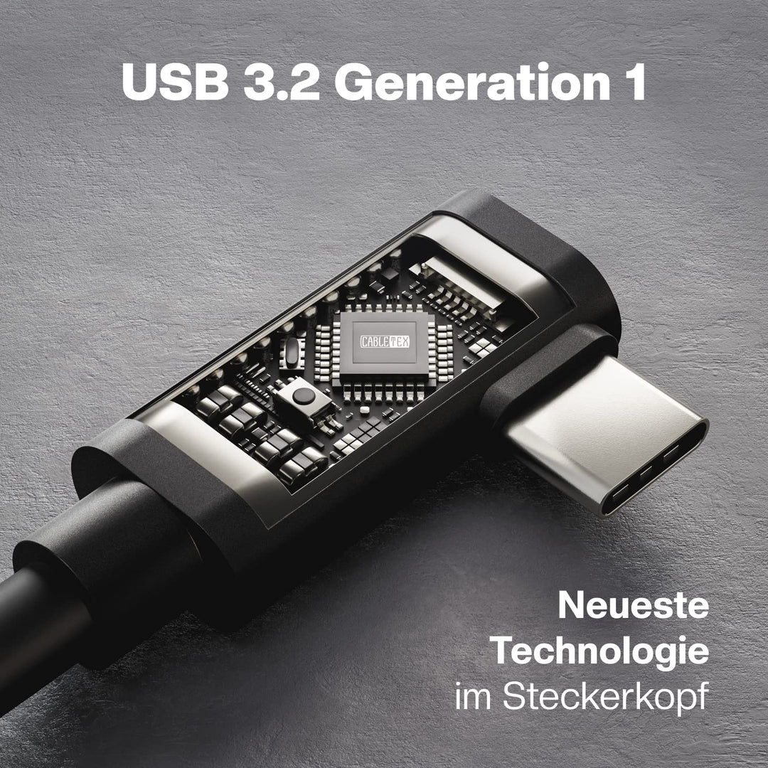 CABLETEX 5m Link Kabel für Meta Quest 3, Oculus Quest 2, PICO 4, PSVR2, Steam VR – USB 3.2 USB C Kab