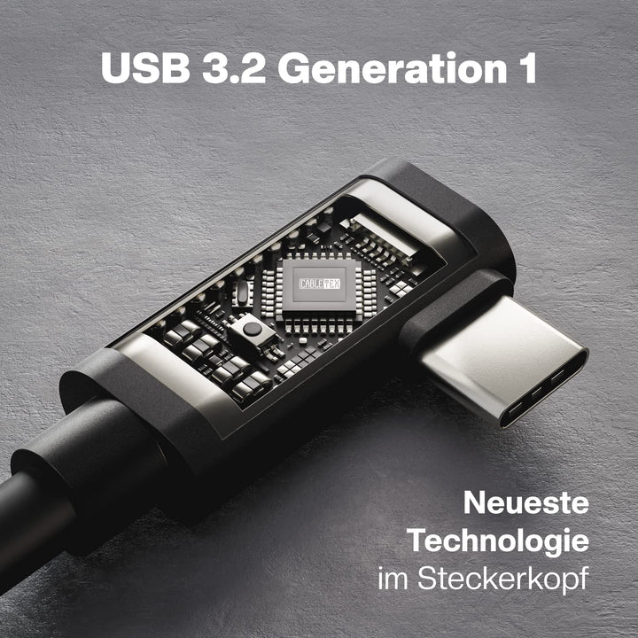 CABLETEX 5m Link Kabel für Meta Quest 3, Oculus Quest 2, PICO 4, PSVR2, Steam VR – USB 3.2 USB C Kab