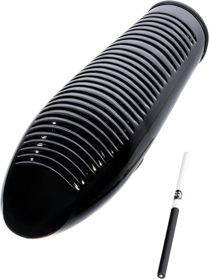 Meinl Percussion GU7BK Fiberglas Guiro, 38,5 cm Länge, schwarz