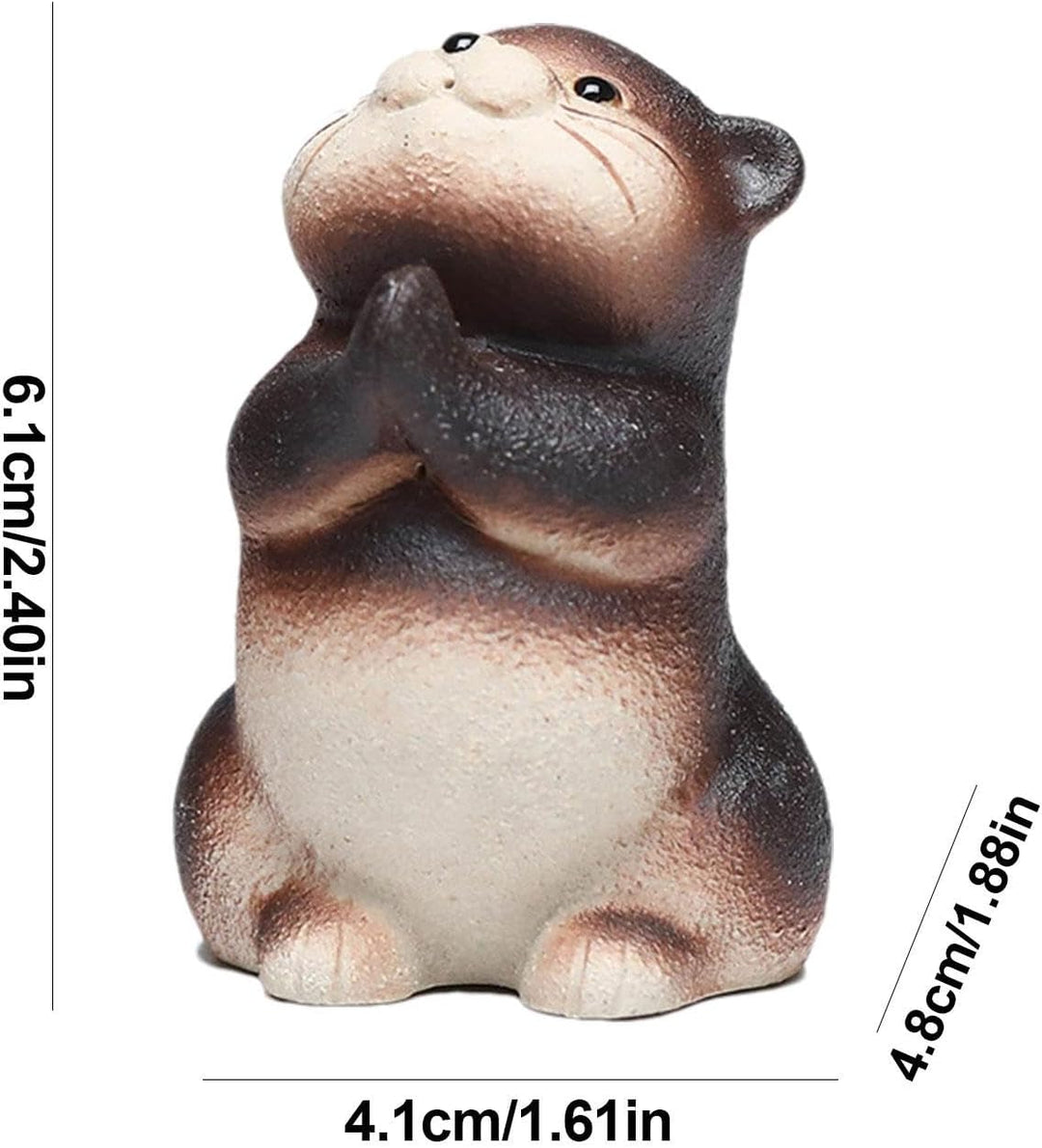 Niedliches Tee-Haustier – Ton-Tierskulptur, chinesische Tee-Haustiere, Tonstatue für Zeremonie, Deko