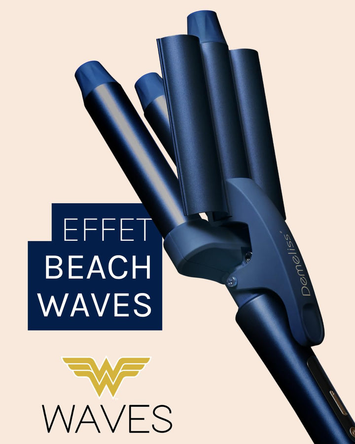 SAINT ALGUE Set Demeliss Waves Wonder Woman - Welleneisen mit Wavy-Effekt + natürliche texturierende