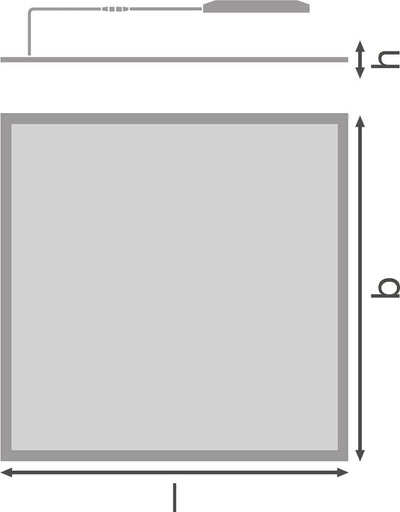 LEDVANCE Panel-Leuchte LED: für Decke/Wand, PANEL PERFORMANCE 600, 40 W, 220…240 V, Ausstrahlungswin