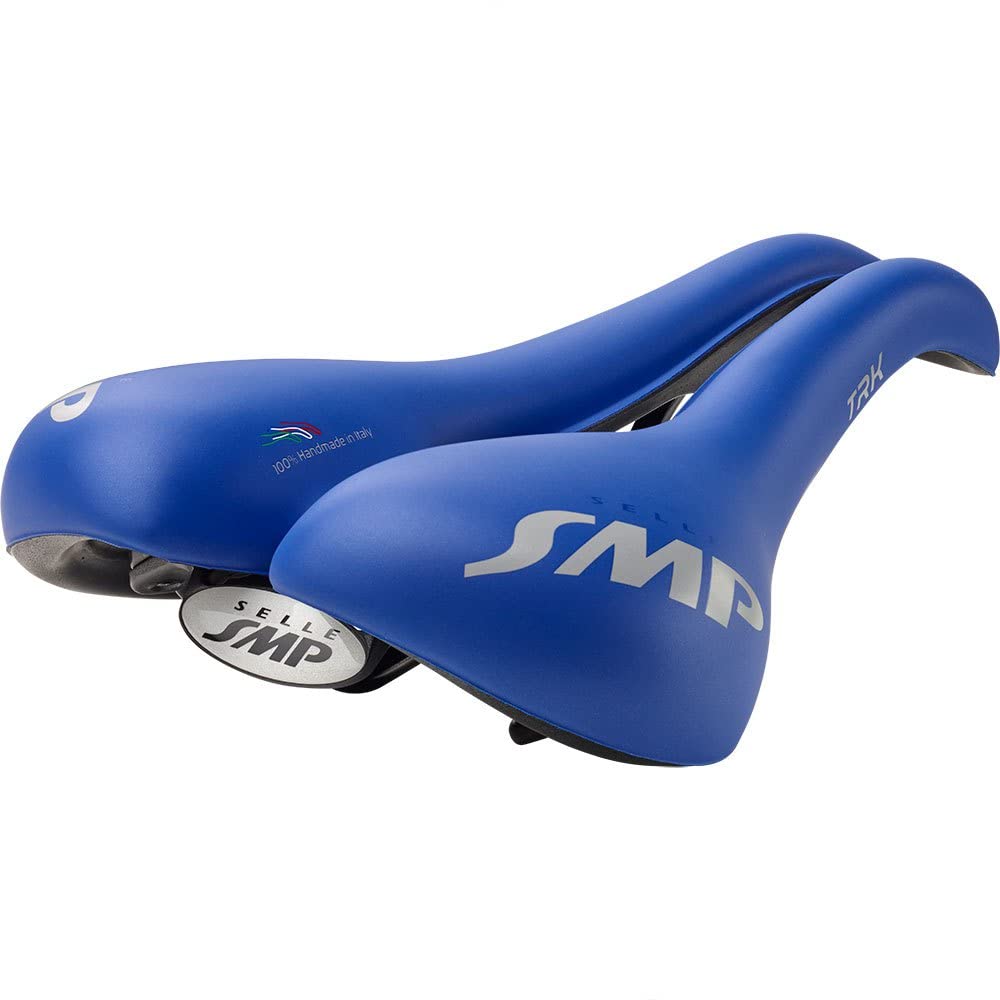 Selle SMP Unisex-Erwachsene Saddle Large TRK Sattel, gross, Mattes Blau, Mattblau, Long 272 mm-Wide