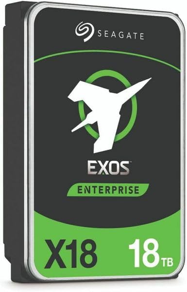 Seagate Exos X18 Enterprise, 18TB HDD, CMR 3.5 Zoll, Hyperscale SATA 6GB/s, 7.200 U/min, 512e, 4Kn F