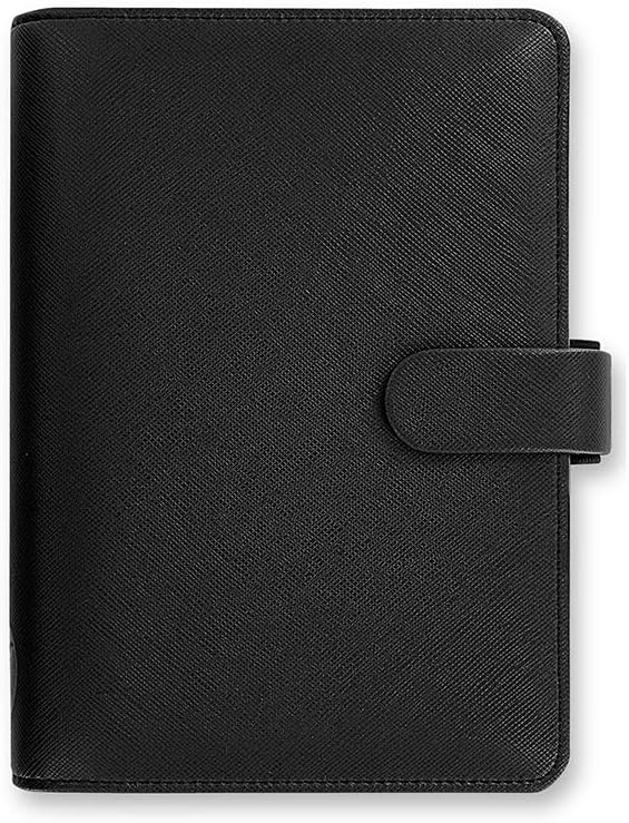Filofax 22470 Saffiano Organiser, schwarz, schwarz