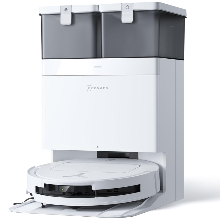 ECOVACS T50 Omni Gen2 Saugroboter mit Wischfunktion 21.000 Pa, ZeroTangle Silberweiss, Silberweiss
