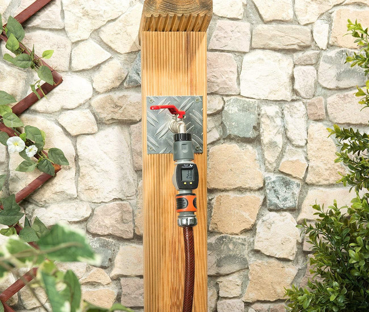 Royal Gardineer Wassermengenzähler: Digitaler Wasserzähler für den Gartenschlauch, mit 2 Zähleranzei