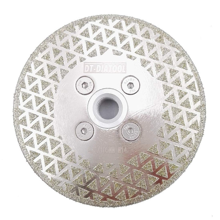 DT-DIATOOL Diamantscheibe 105 mm x M14 Galvanisch Trennscheibe und Schleifscheibe für Harte Fliesen
