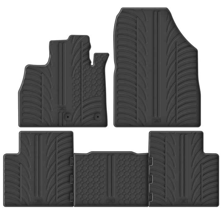 Gledring Satz Gummimatten kompatibel mit Renault Scenic IV 11/2016- (T Profil 5-teilig) Fussmatten,