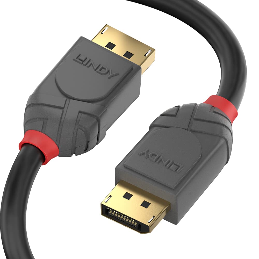 LINDY 36487 15m DisplayPort 1.1 Kabel, Anthra Line