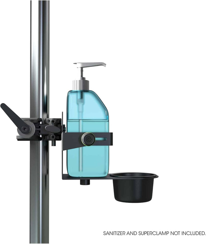 Gravity MA DIS 01 B Universaler Desinfektionsmittel-Halter, Schwarz, Schwarz