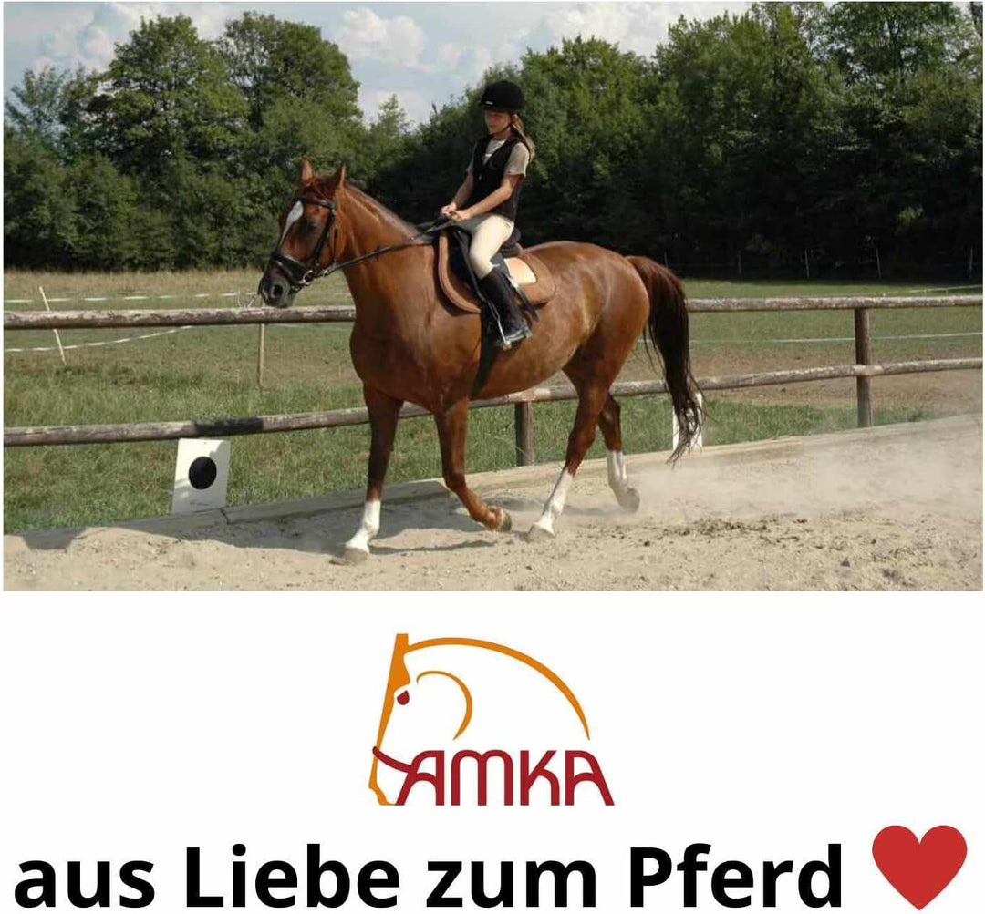 AMKA Kurzgurt Sattelgurt Kunstfell gepolstert 4 facher Gummizug Rollschnallen 55, 55