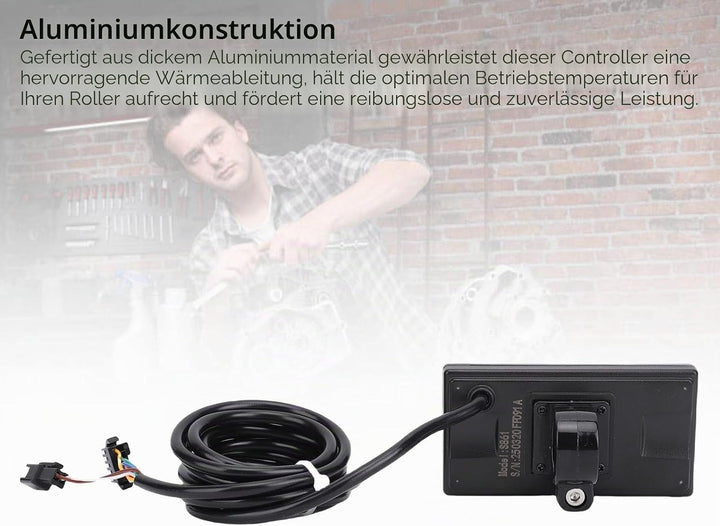 BuyWeek E-Bike Brushless Motor Controller Kit, 36V 48V 1500W 2000W 40A 3 Modus Sinuswellen Motor Reg
