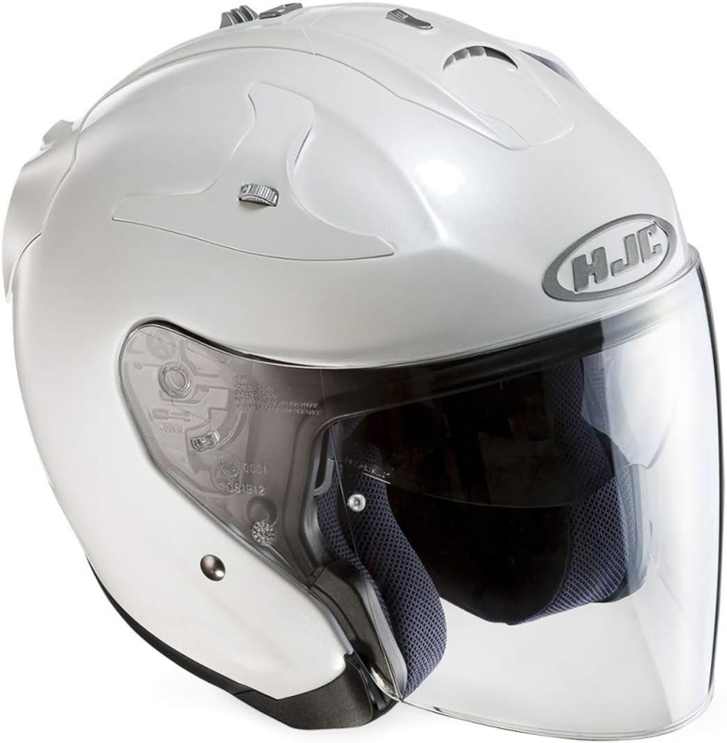 Motorradhelm HJC, XXL perlwei&#xDF;