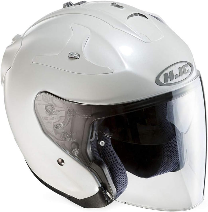 Motorradhelm HJC, XXL perlwei&#xDF;