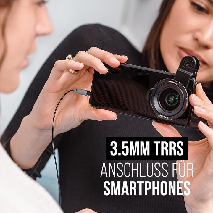 RØDE SmartLav+ Smartphone-Lavaliermikrofon mit TRRS-Anschluss für Rundfunk, Filmproduktion, Inhaltse