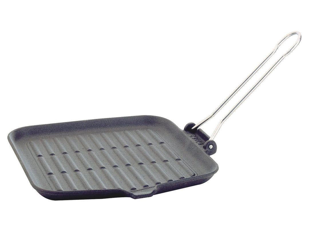 Ilsa Dietella Grillpfanne, aus Gusseisen, Aluminium, Antrazit, 24 x 24 cm