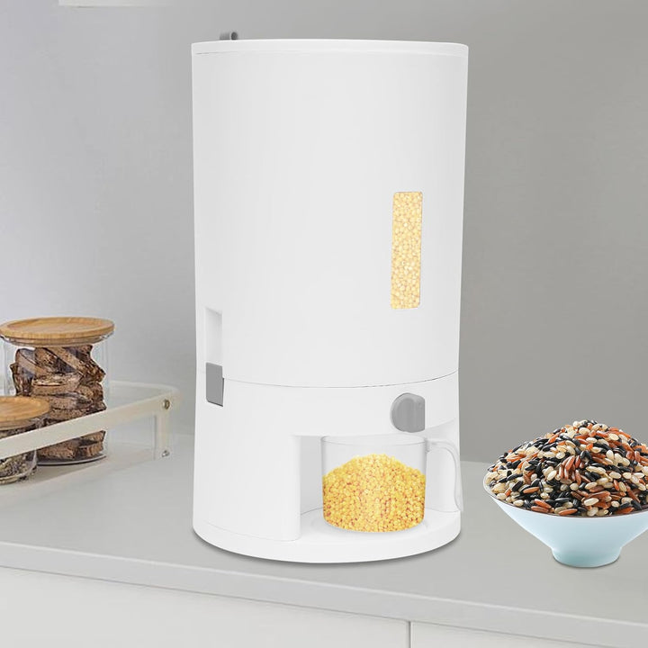 Müslispender 20L Reisbehälter Cornflakes Spender Reisspender mit Messbecher, Reisspender Reis Vorrat