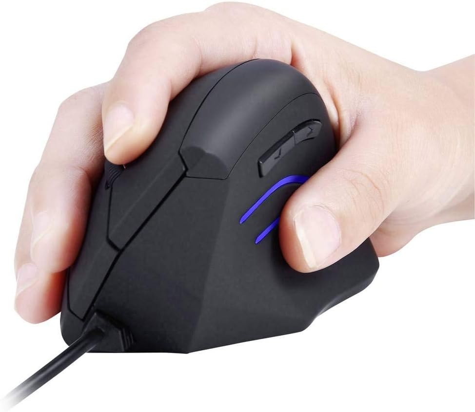 Perixx PERIMICE-508 Programmierbare Ergonomische Maus -Vertikal - Schnurgebunden - 1000/1600 dpi - I