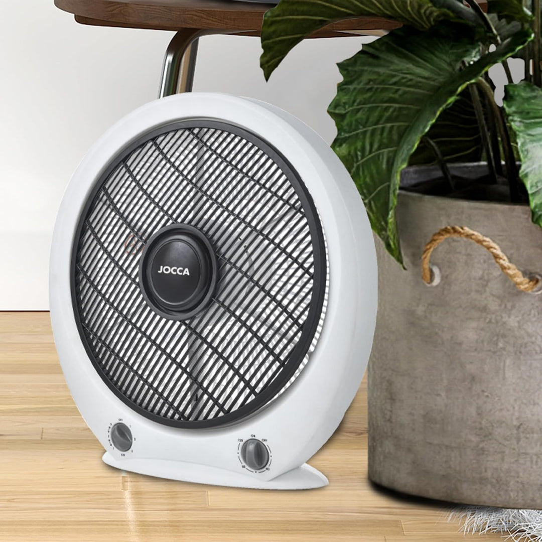 Jocca – Tragbarer Boden- oder Tischventilator | 5 Klingen | 3 Geschwindigkeiten | Automatische Absch