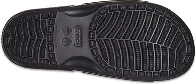 Crocs Klassische Sandalen mit zwei Riemen f r Erwachsene, Rot/Schwarz, 43/44 EU