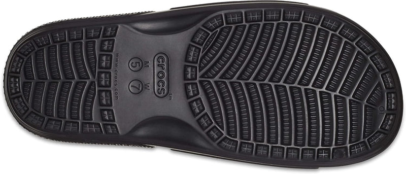 Crocs Klassische Sandalen mit zwei Riemen f r Erwachsene, Rot/Schwarz, 43/44 EU