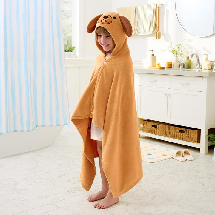 Joiedomi Hunde-Badeponcho Kinder Kapuzenhandtuch für Kinder–aus 100% Baumwolle –Badetuch für Kinder