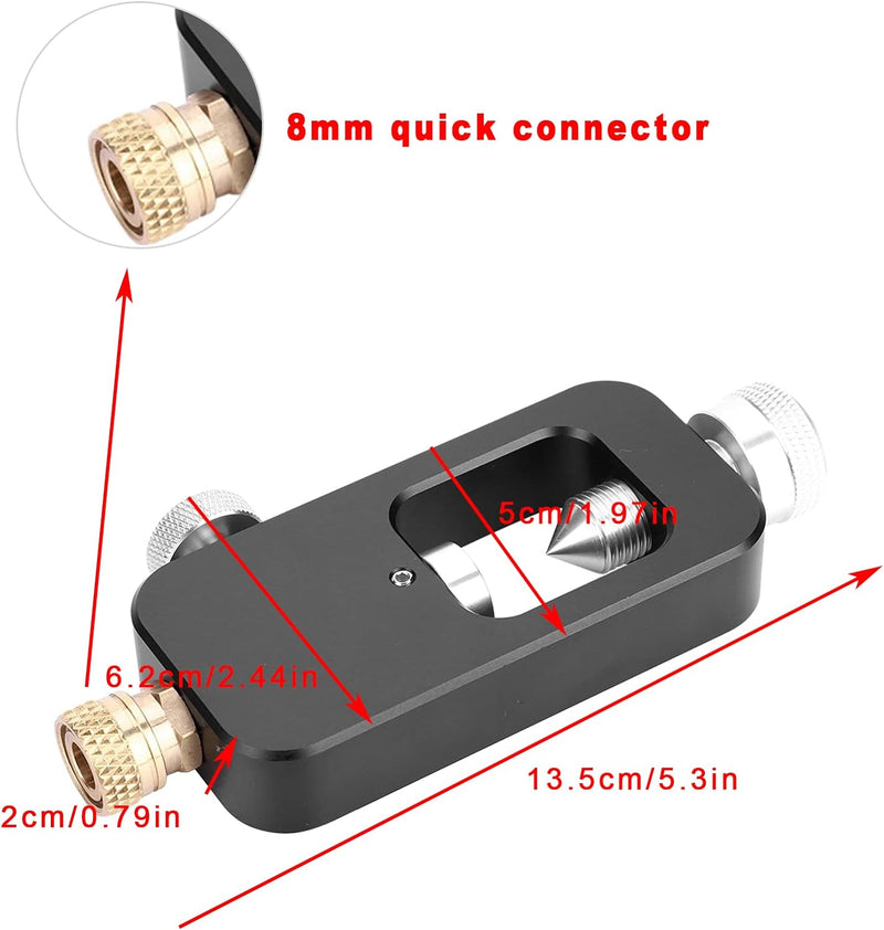 OUKENS Sauerstoffflaschen-Nachfülladapter, Tauchflaschen-Nachfülladapter Aluminiumlegierung Sauersto